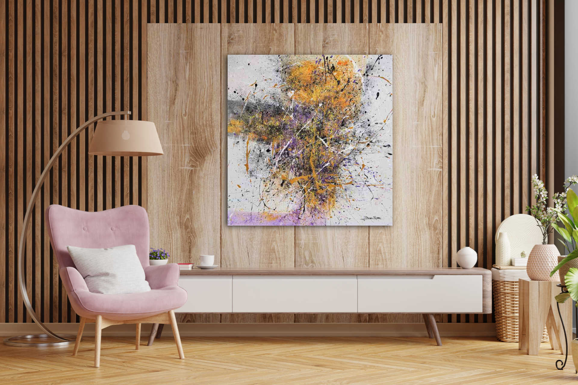 Obra abstracta original de Daroca Rizzo