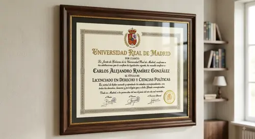 Molduras para enmarcar orlas y diplomas