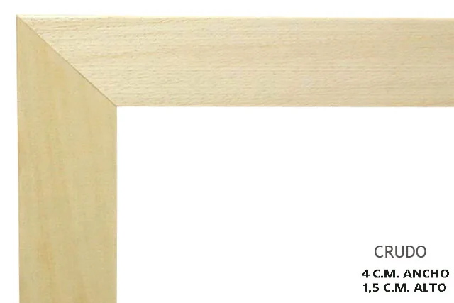 Moldura color natural para cuadros, perfil plano, ref. 011354-1000