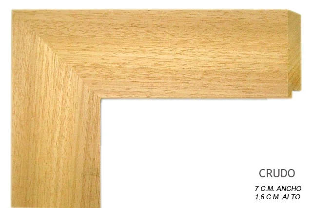 Moldura color natural para cuadros, perfil plano, ref. 011662-1000
