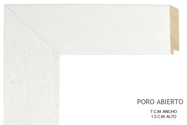 Moldura blanca para cuadros, perfil plano, ref. 011662-5222