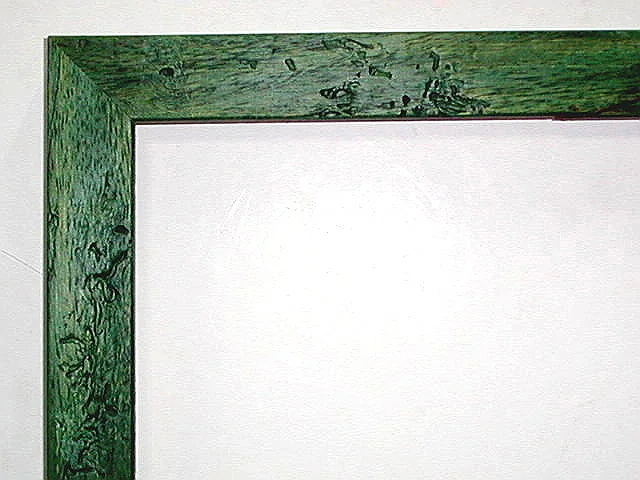 Moldura rústica verde para cuadros, perfil moldurado, ref. 02274222