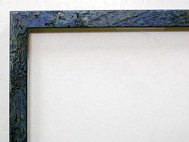 Moldura rústica azul para cuadros, perfil moldurado, ref. 02275227