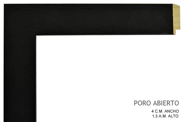 Moldura color wengué para cuadros, perfil plano, ref. 66040500