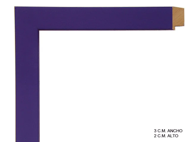 Moldura violeta de la colección infantil para marcos de cuadros, perfil de bloque, ref. 661046-017