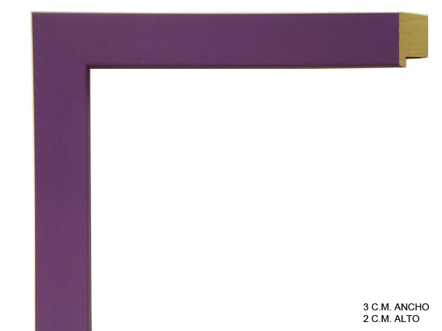 Moldura violeta de la colección infantil para marcos de cuadros, perfil de bloque, ref. 661046-020
