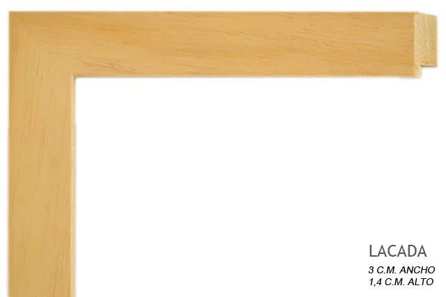 Moldura color natural para cuadros, perfil plano, ref. 66432026