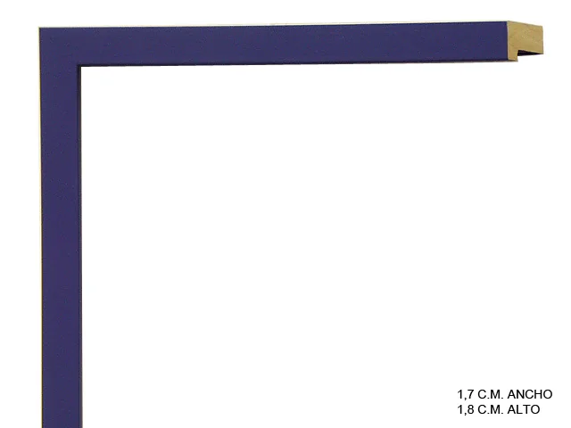 Moldura violeta de la colección infantil para marcos de cuadros, perfil de bloque, ref. 66742017