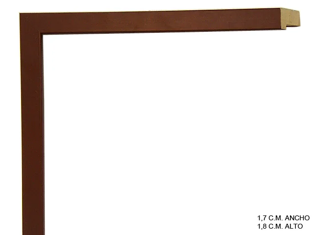 Moldura color marrón de la colección infantil para marcos de cuadros, perfil de bloque, ref. 66742025