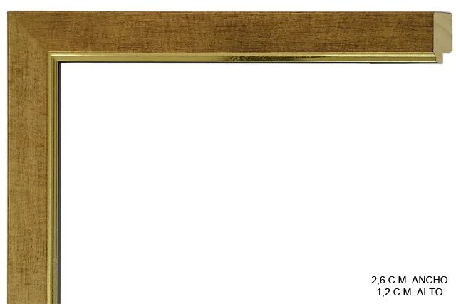 Moldura dorada para cuadros, perfil plano, ref. 66910651S