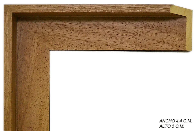 Moldura color marrón para caja americana de lienzos, perfil en L, ref. 8802562GR85