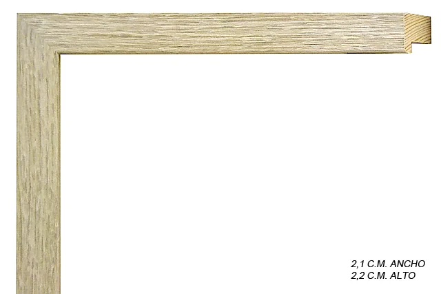 Moldura blanca para cuadros, perfil de bloque, ref. 882122P02