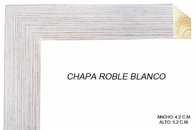 Moldura blanca para cuadros, perfil de bloque, ref. 909408CB00